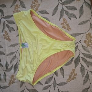 J Crew Yellow High-cut waist bikini bottom